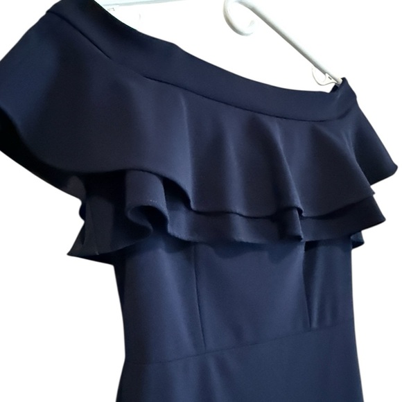 NWTS Le Chateau Dress, Off the Shoulder, Dark Navy, cocktail, holiday, sz S - Picture 5 of 11